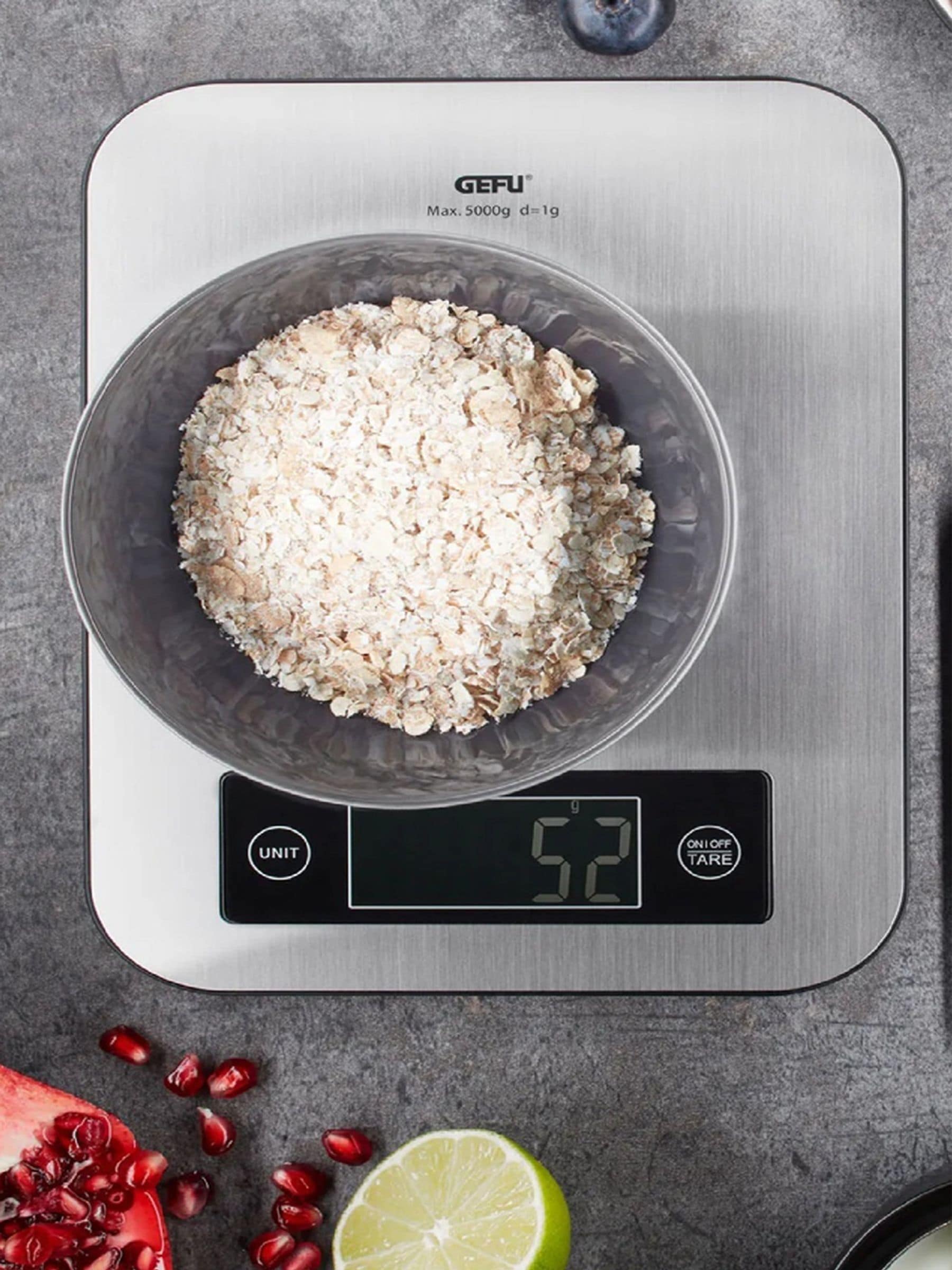 GEFU Score kitchen scales, imported from the UK