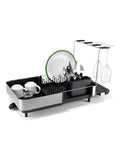 Joseph Joseph Extend Steel Plus dish drainer black (British brand)