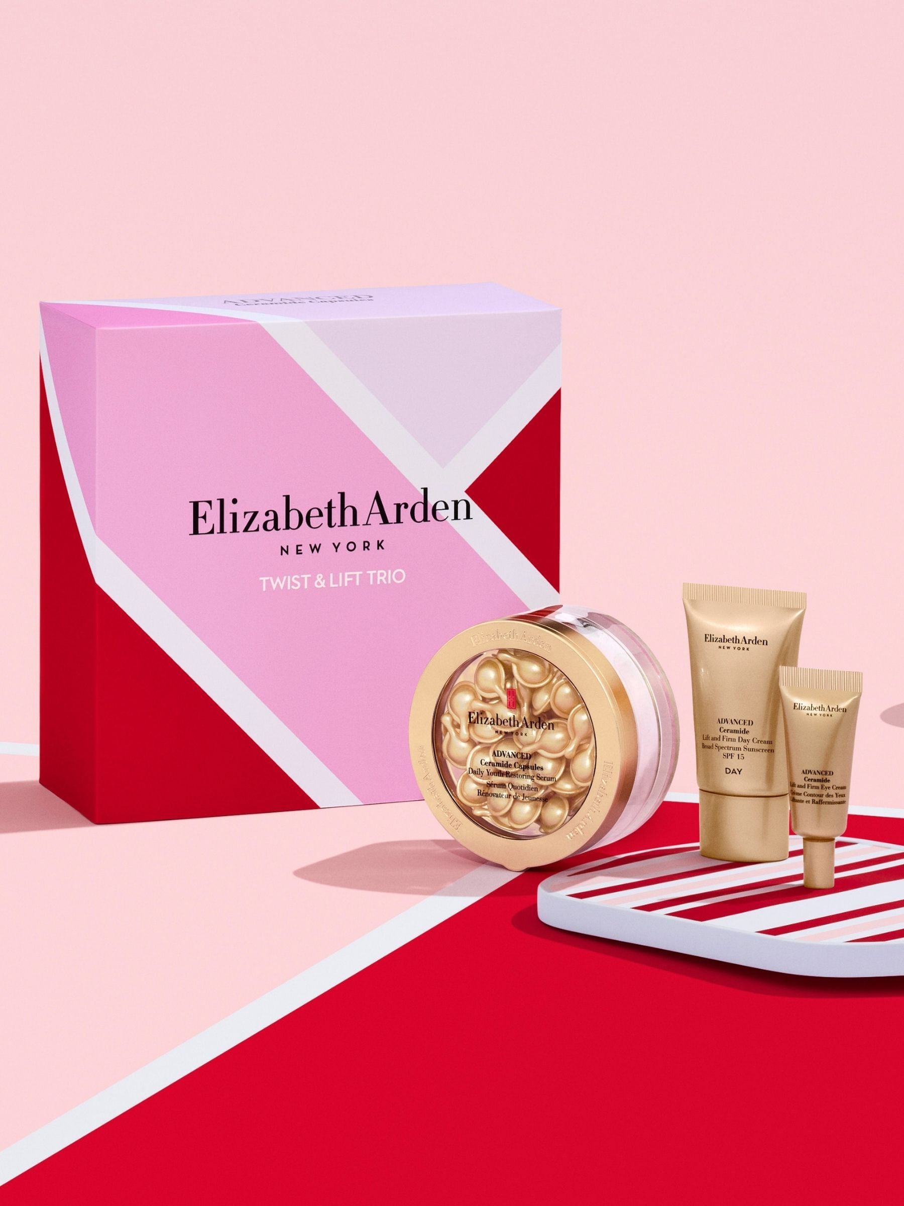 Elizabeth Arden Twist & Lift skincare gift set 3 piece, imported from the UK