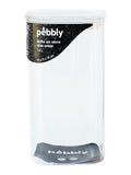 Pebbly clear glass storage container 1.4L, UK version
