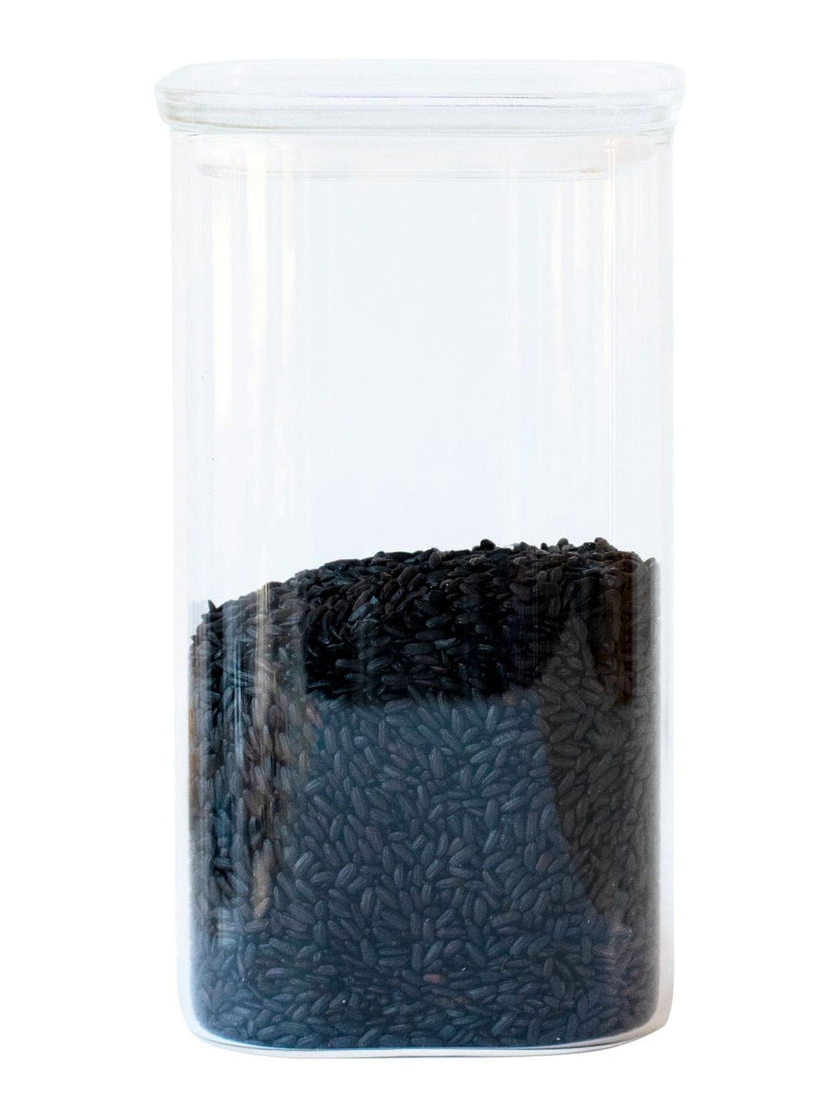 Pebbly clear glass storage container 1.4L, UK version