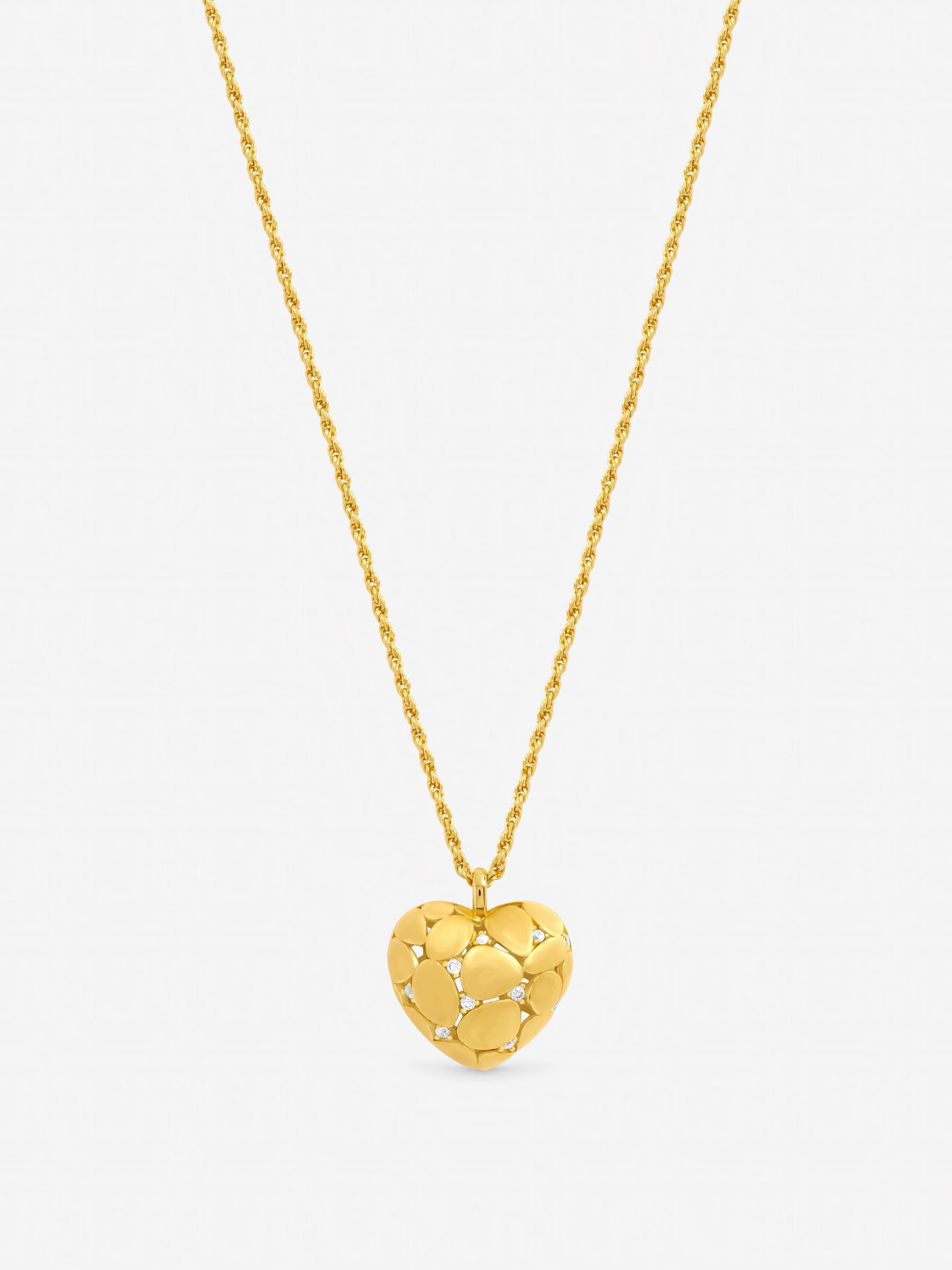 Jon Richard gold heart pendant 16 inches - British product