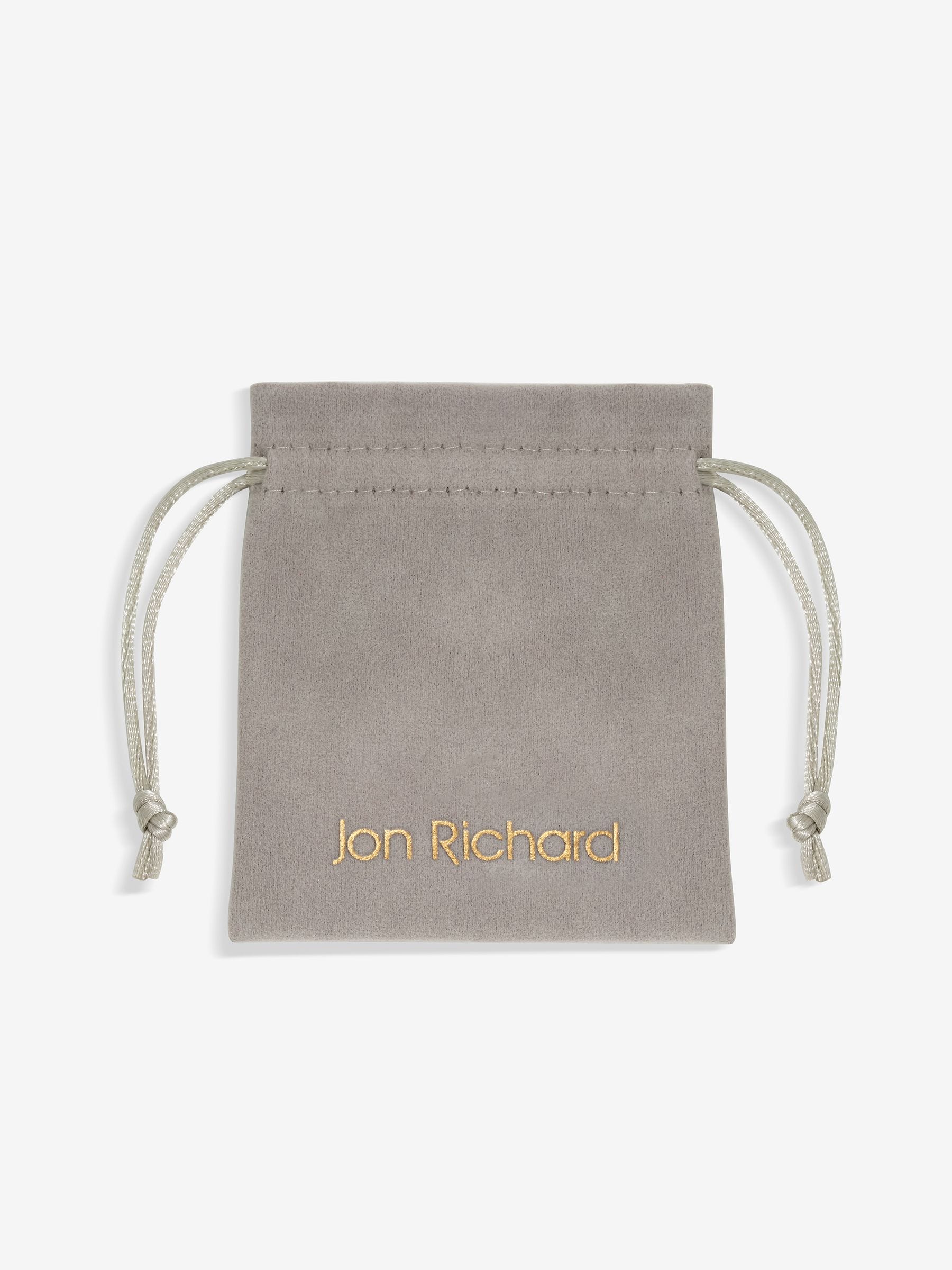Jon Richard gold tone freshwater pearl linear drop earrings - British product
