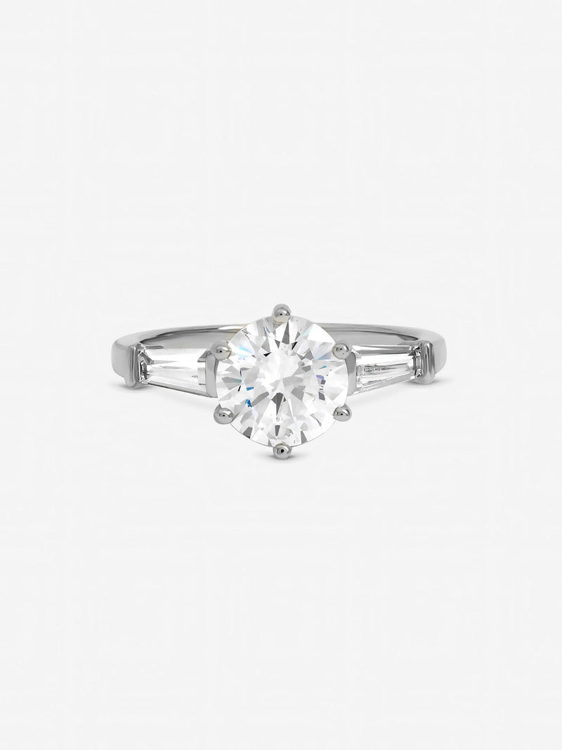 Jon Richard solitaire cubic zirconia ring (British brand)