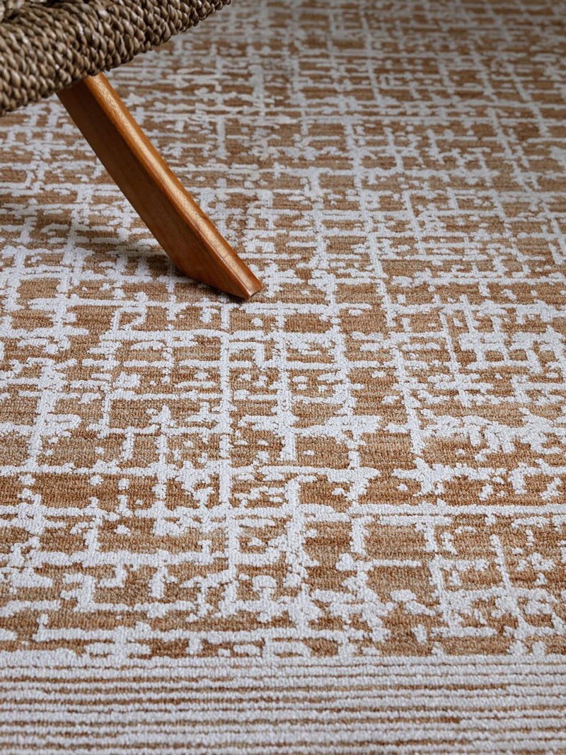 Asiatic Rugs Terracotta Anders Grid Rug 160x240cm, imported from the UK