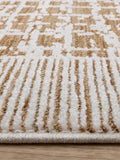 Asiatic Rugs Terracotta Anders Grid Rug 160x240cm, imported from the UK