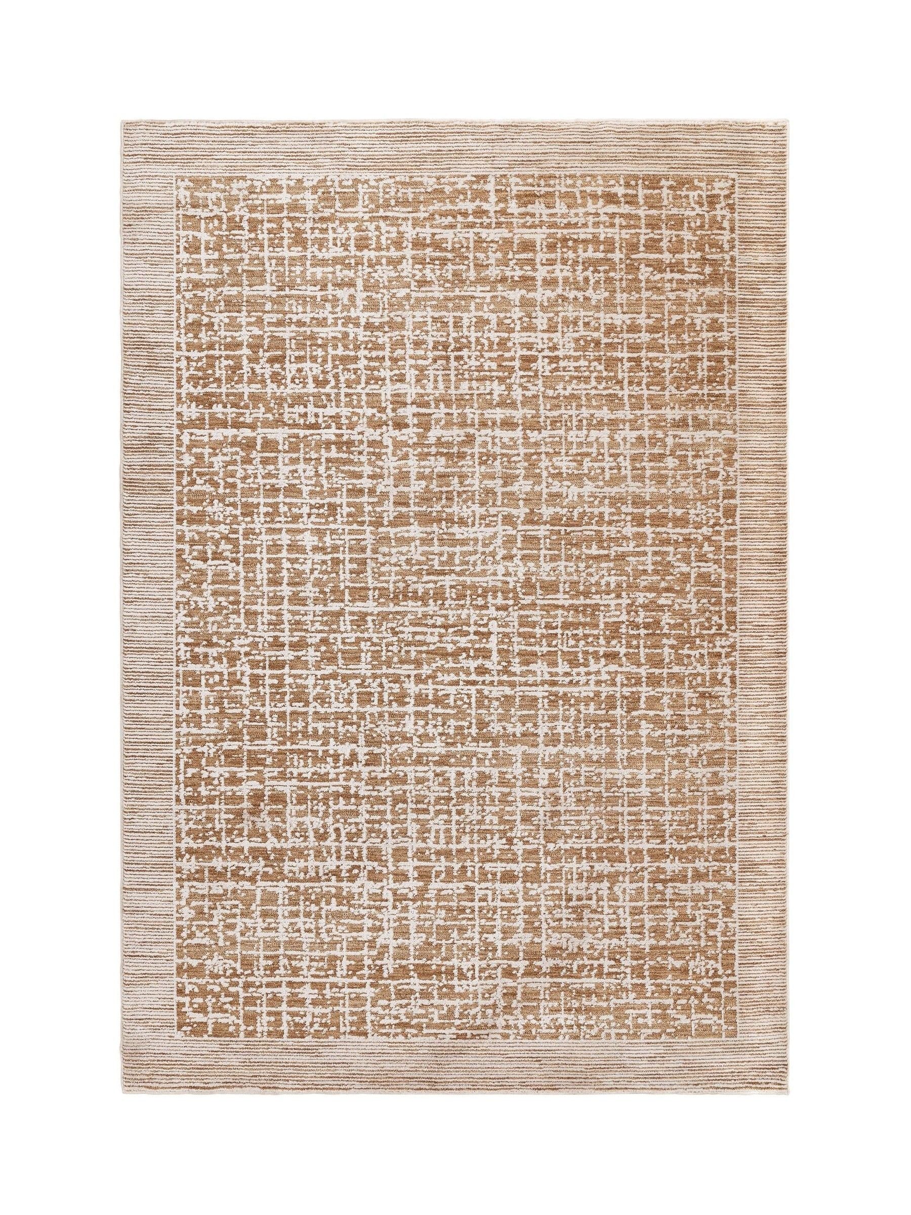 Asiatic Rugs Terracotta Anders Grid Rug 160x240cm, imported from the UK