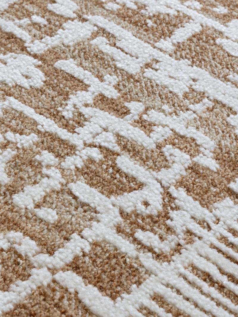 Asiatic Rugs Terracotta Anders Grid Rug 160x240cm, imported from the UK