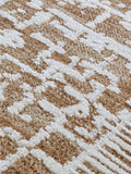 Asiatic Rugs Terracotta Anders Grid Rug 160x240cm, imported from the UK