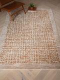 Asiatic Rugs Terracotta Anders Grid Rug 160x240cm, imported from the UK