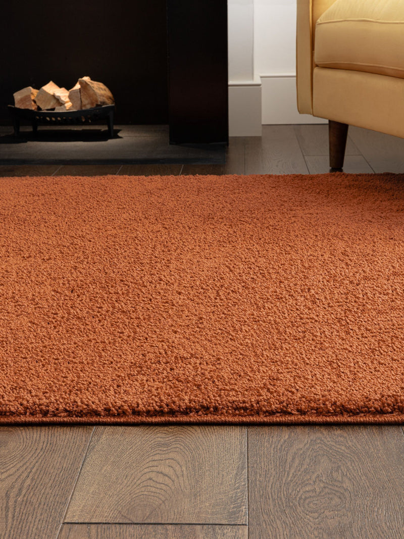 Asiatic Rugs Super Snug washable runner in Rust (British brand)