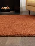 Asiatic Rugs Super Snug washable runner in Rust (British brand)