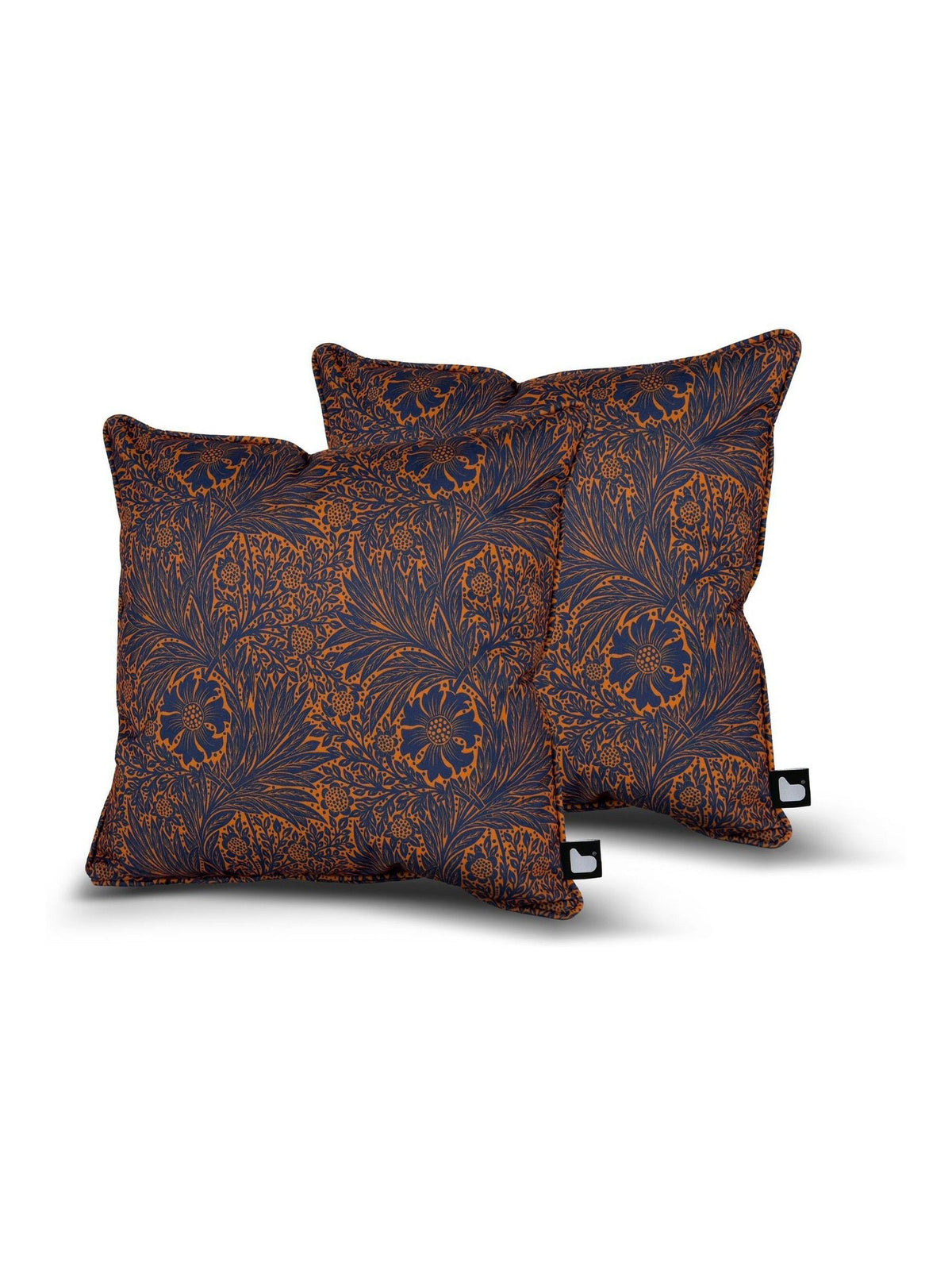 Extreme Lounging William Morris outdoor cushions rust orange 43x43, UK version