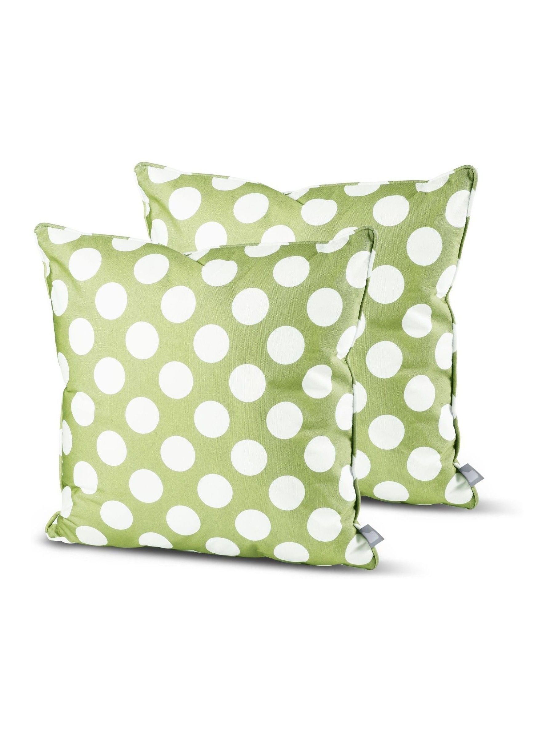 Extreme Lounging outdoor cushion pack olive green polka (British brand)