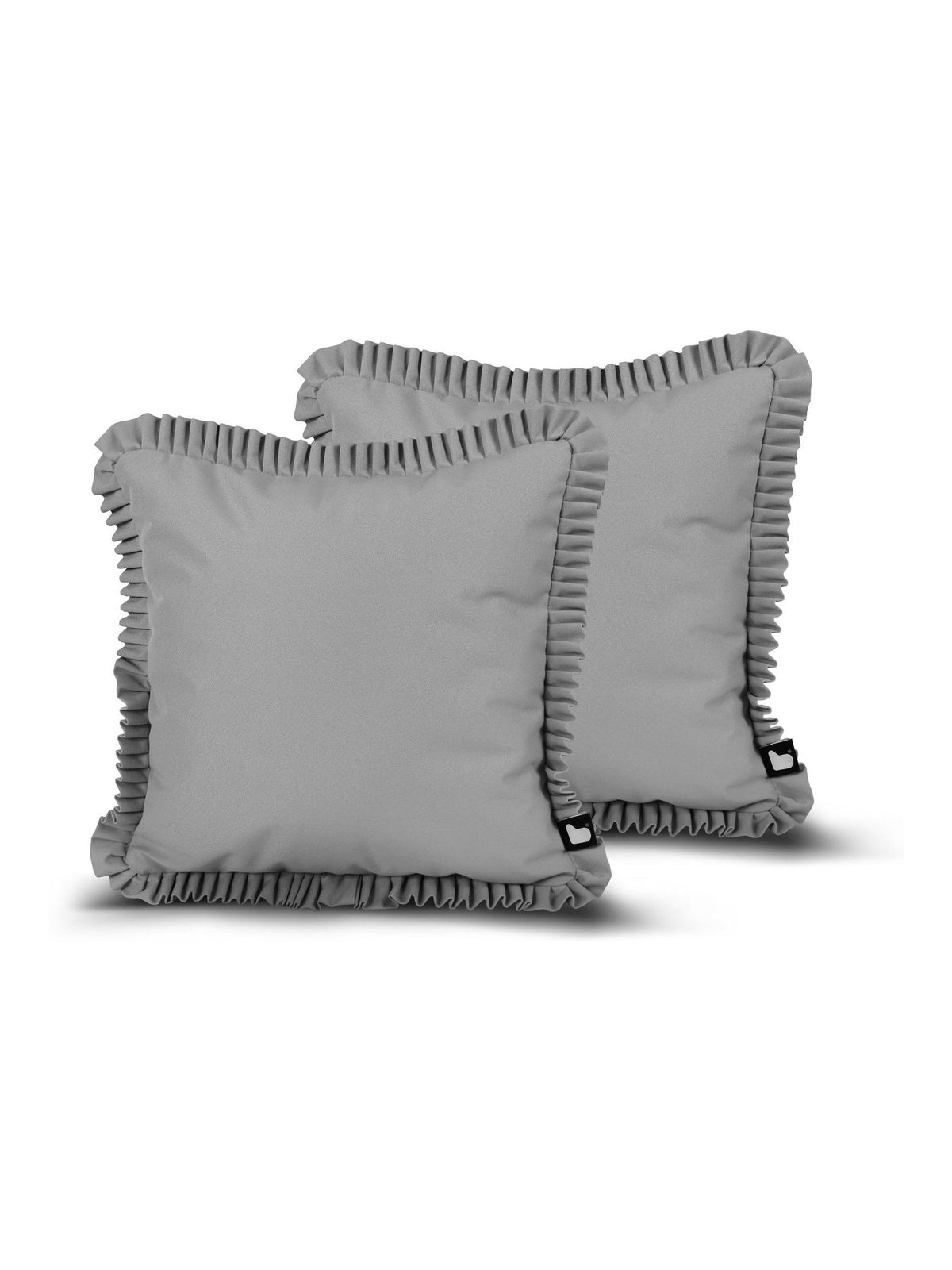 Outdoor Frill B Cushions silver grey 43x43 cm - British product