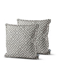 Extreme Lounging silver grey outdoor cushions 2 pack 50x50 - British product