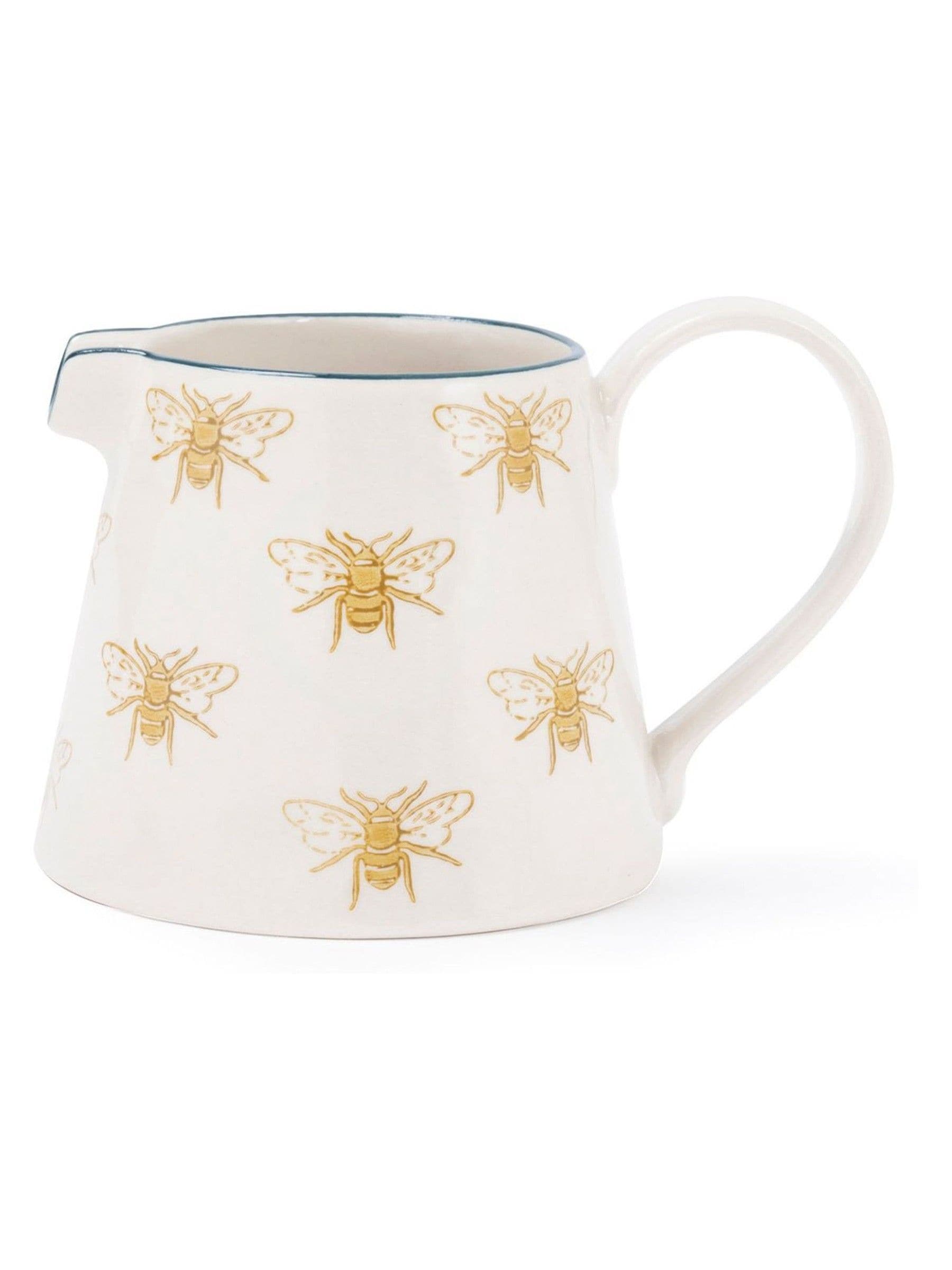 Sophie Allport Natural Honey Bees large stoneware jug (British brand)
