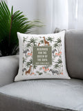 PMC personalised jungle print cushion 40x40cm, imported from the UK