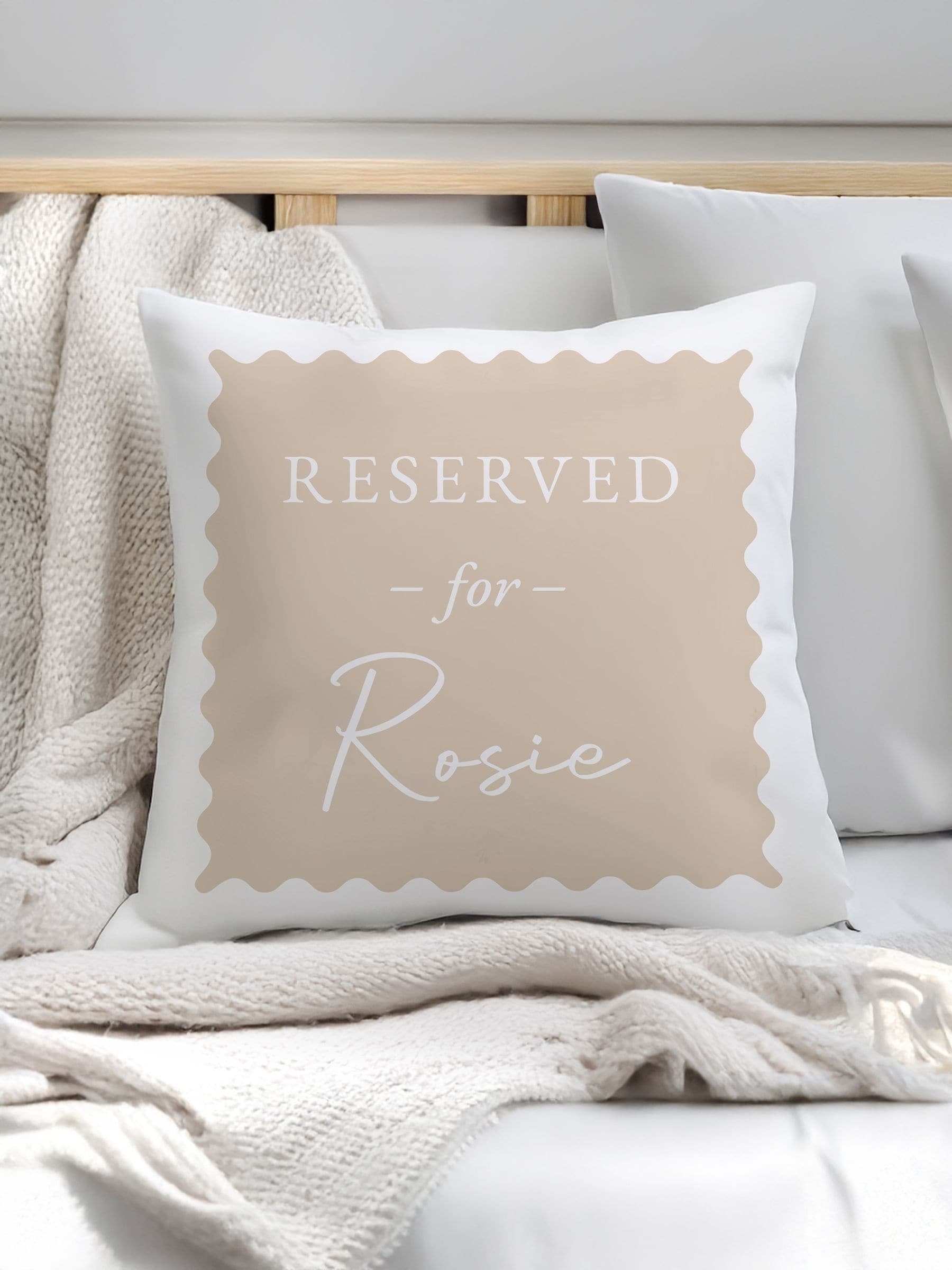 PMC personalised reserved for cushion 40x40cm (British brand)