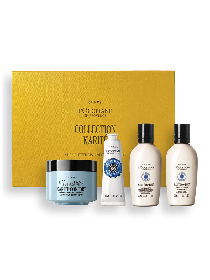 L'Occitane Shea Butter Discovery Collection gift set, imported from the UK