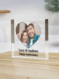 PMC personalised heart photo ornament - British product