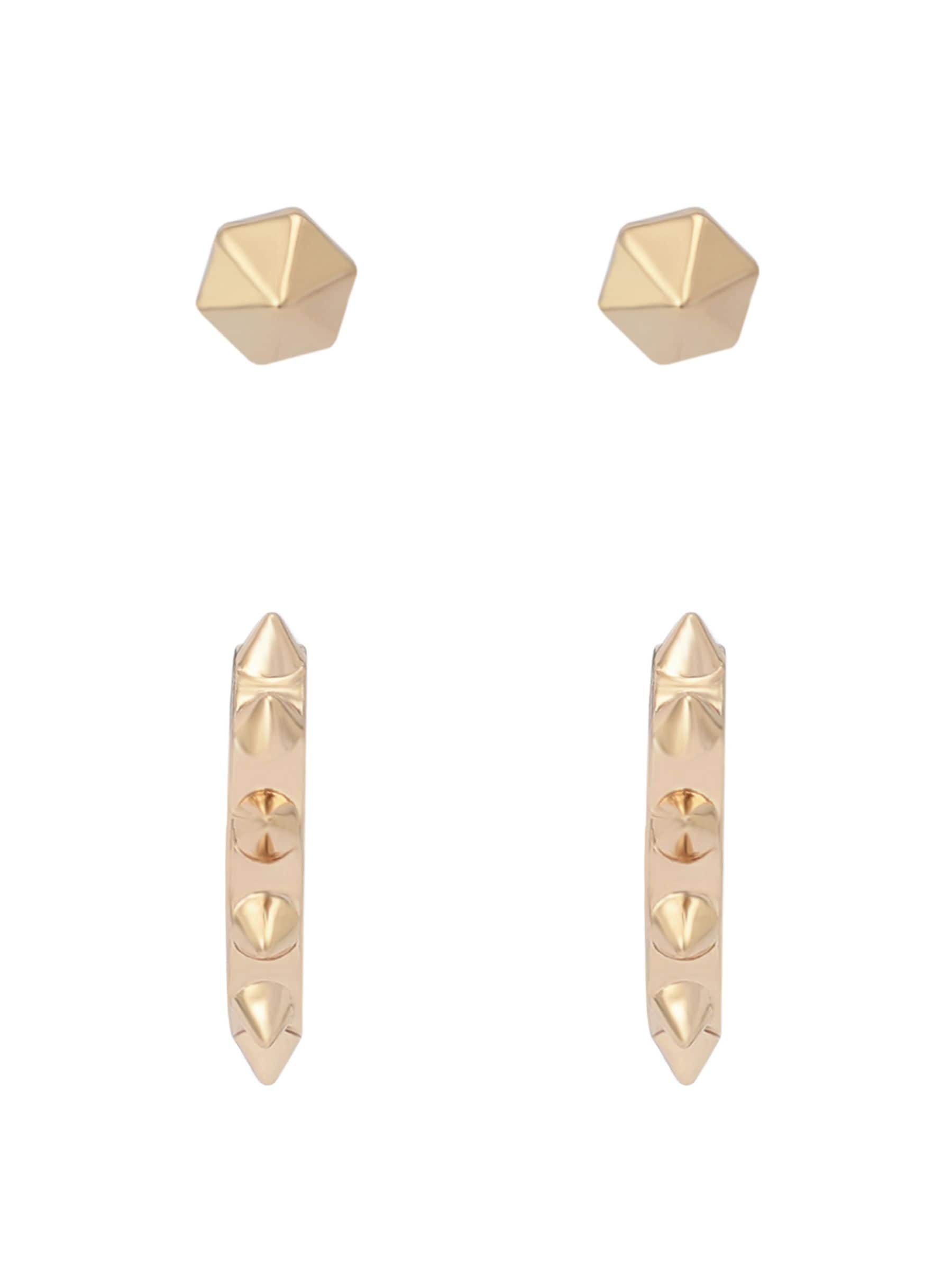 AllSaints spike stud and huggie earring set, imported from the UK