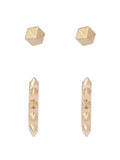 AllSaints spike stud and huggie earring set, imported from the UK