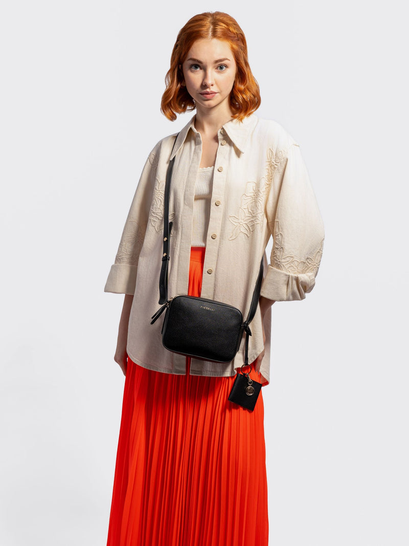 Fiorelli Naomi camera bag in black faux leather (British brand)