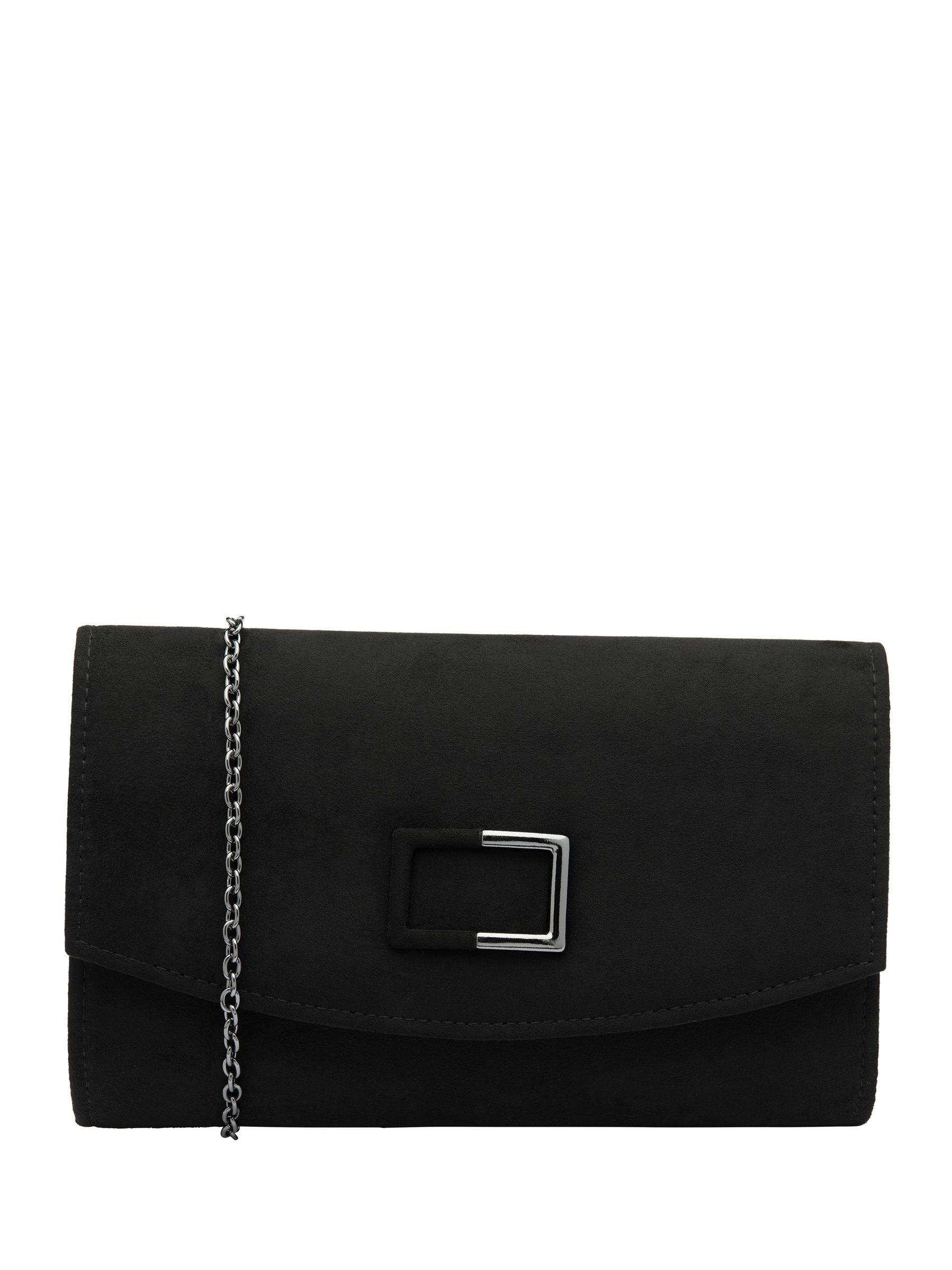 Lotus black clutch bag with chain (British brand)