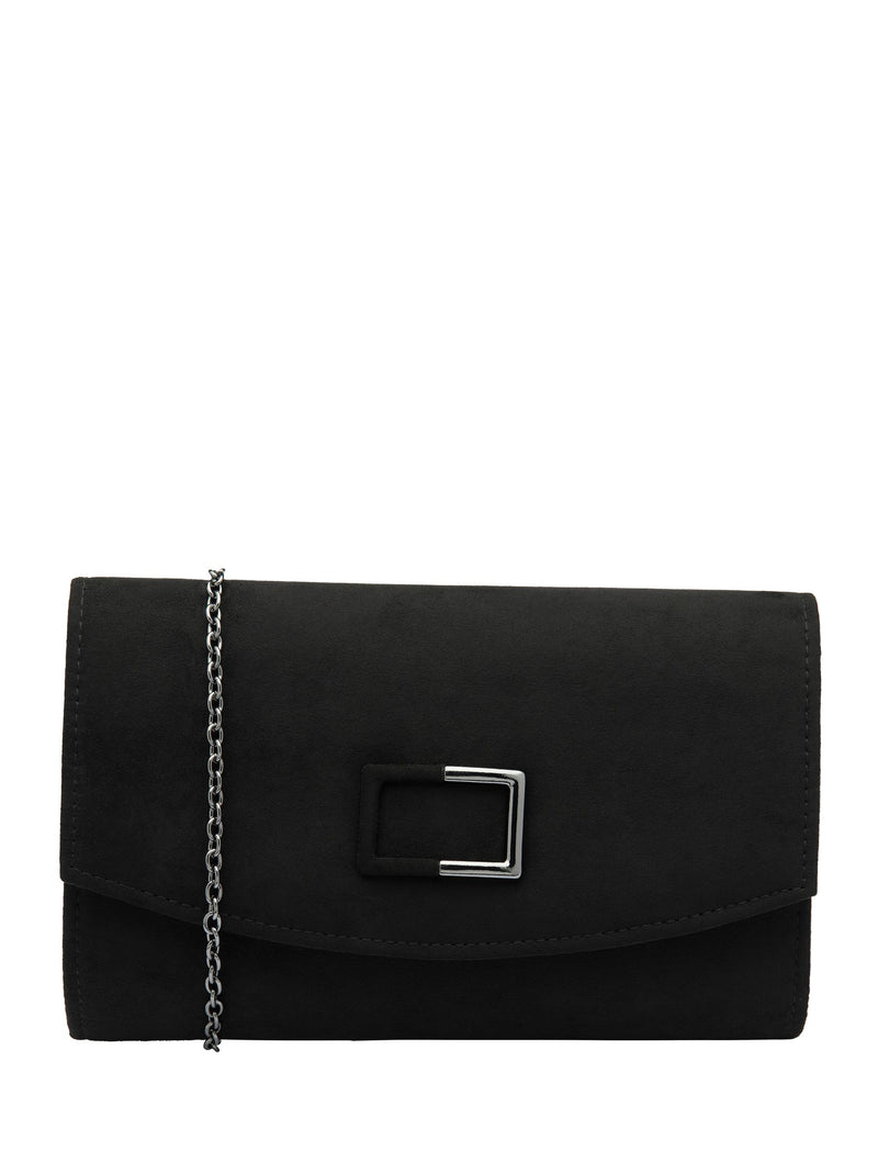 Lotus black clutch bag with chain (British brand)