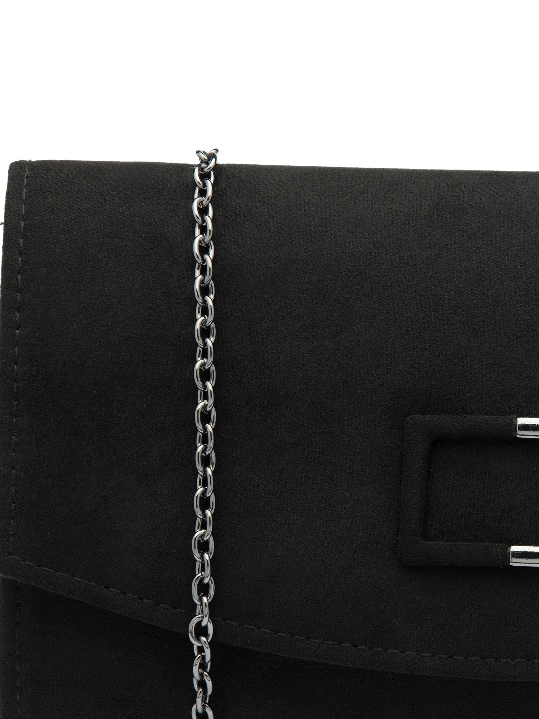 Lotus black clutch bag with chain (British brand)