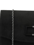 Lotus black clutch bag with chain (British brand)