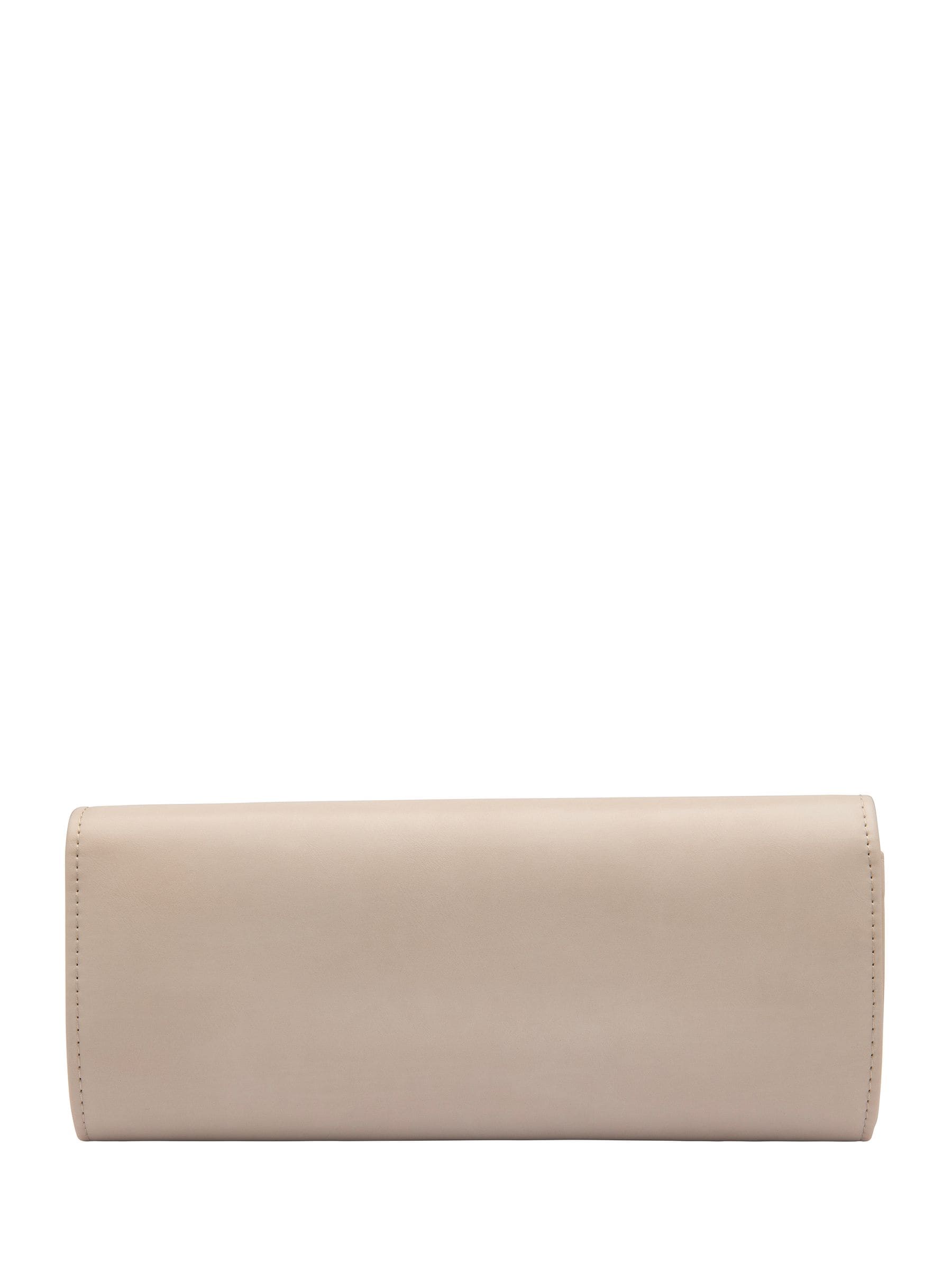 Lotus nude clutch bag with chain, UK version