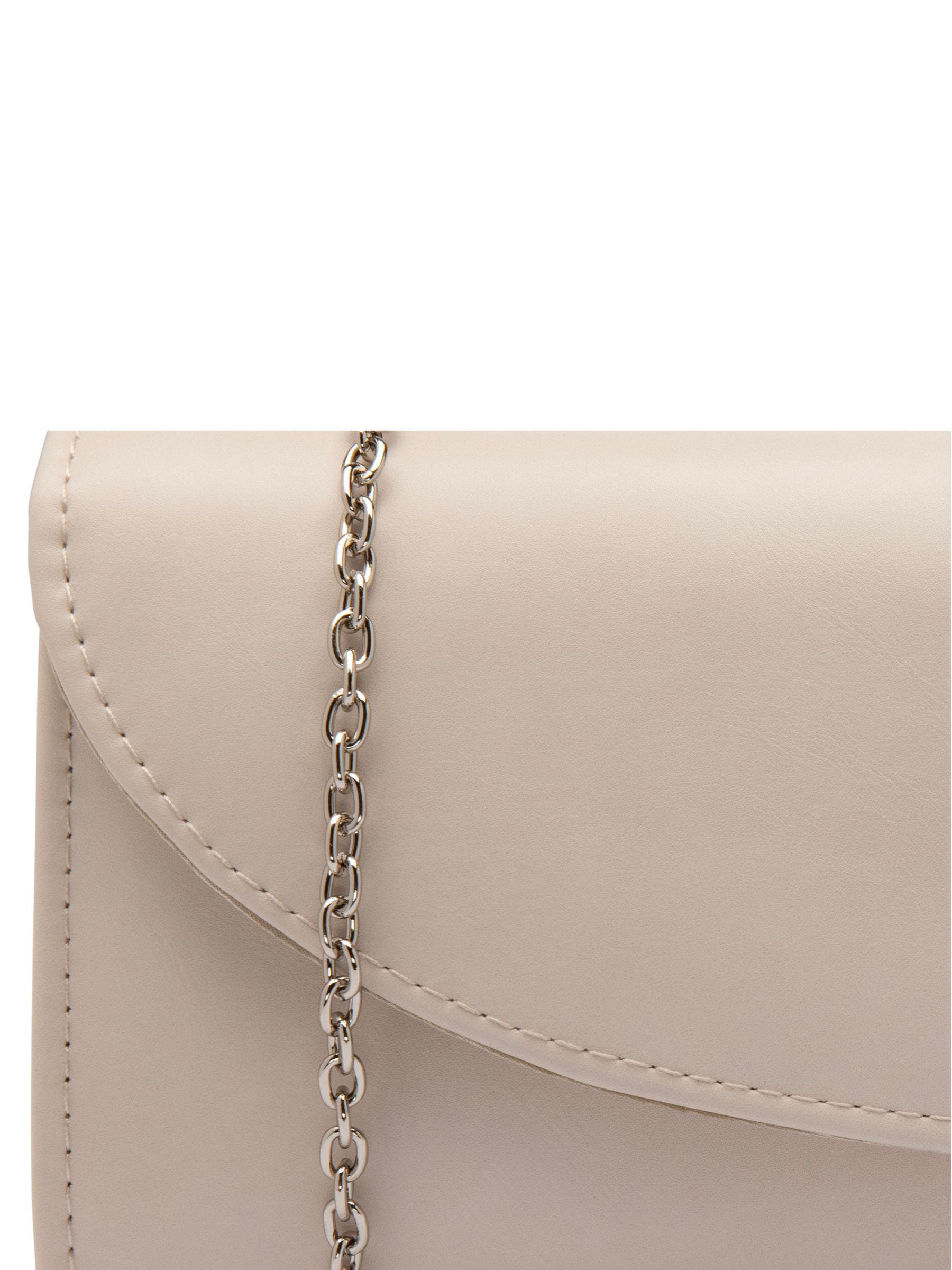 Lotus nude clutch bag with chain, UK version