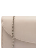 Lotus nude clutch bag with chain, UK version