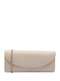 Lotus nude clutch bag with chain, UK version