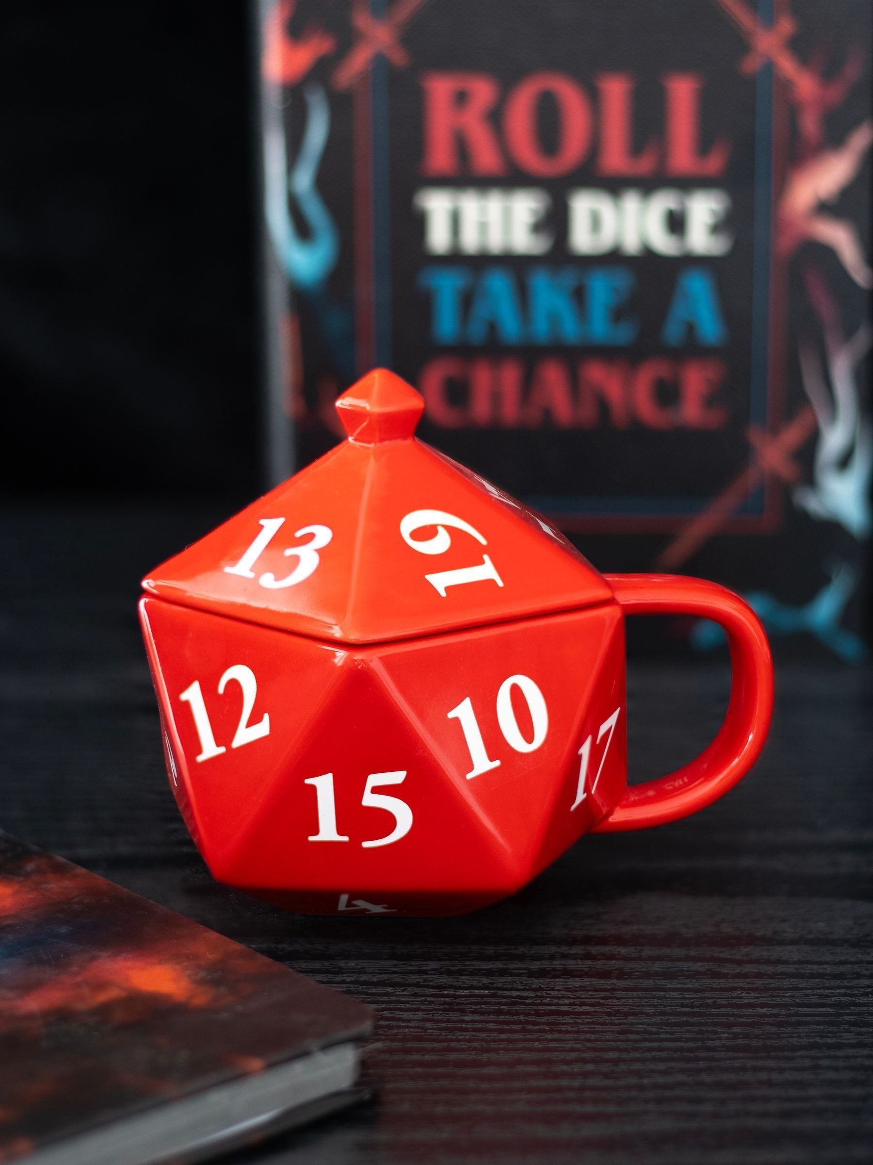 Something Different red D20 gaming mug 500ml, UK version