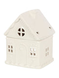 Something Different white gingerbread house ceramic oil burner - British product