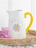 Something Different white ceramic flower jug 1100ml (British brand)
