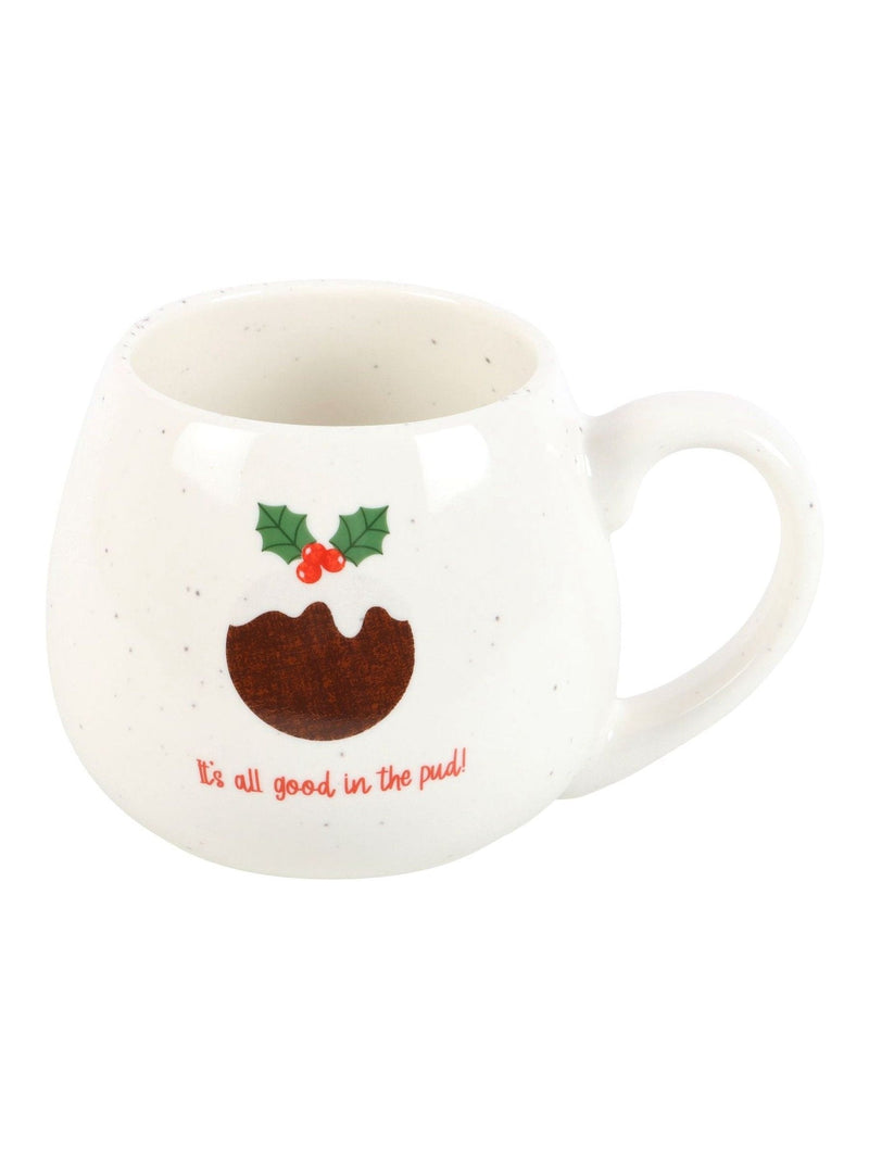 Something Different white Christmas pudding mug 500ml, imported from the UK