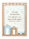 Something Different white 3D shell caravan plaque, imported from the UK