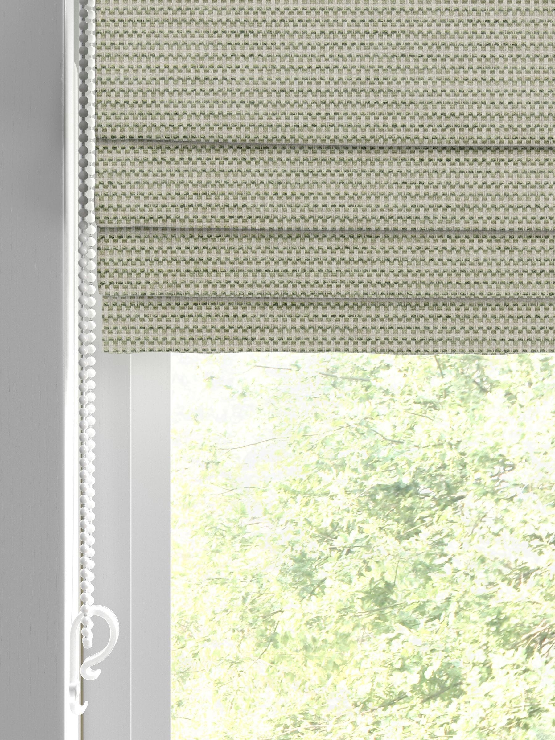 Moss Green Tabby made to measure roman blinds (British brand)