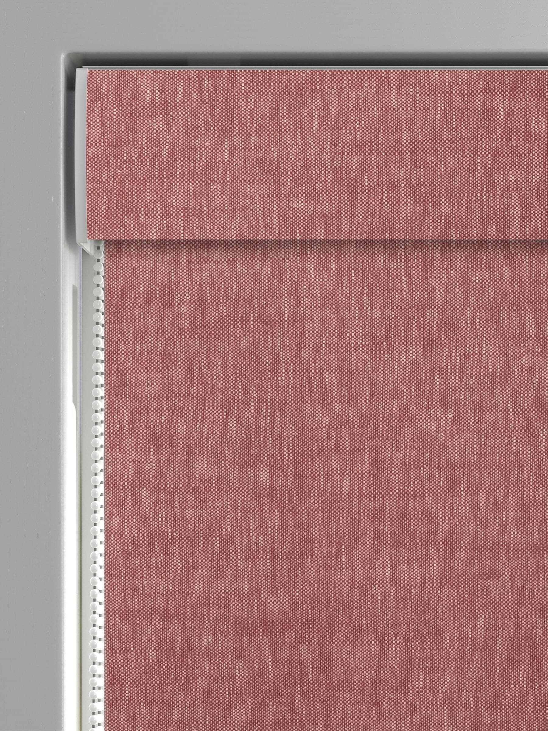 Berry Abeille roman blind red plain design - British product