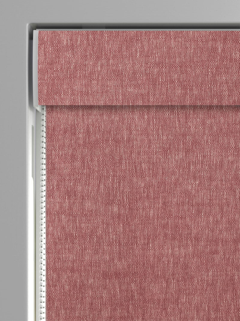 Berry Abeille roman blind red plain design - British product