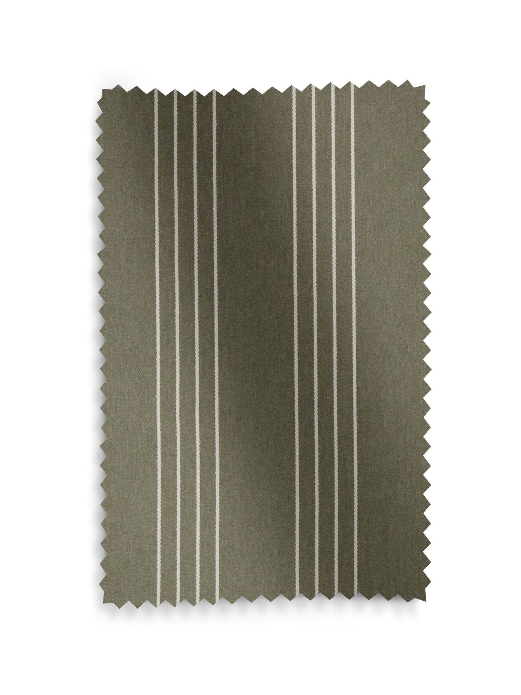 Pine Leuwin made to measure roman blind in green with white stripes, UK version