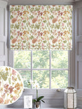 Floral roman blinds red colour made to measure (British brand)