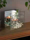 PMC personalised Highland cow mirrored tealight holder, UK version