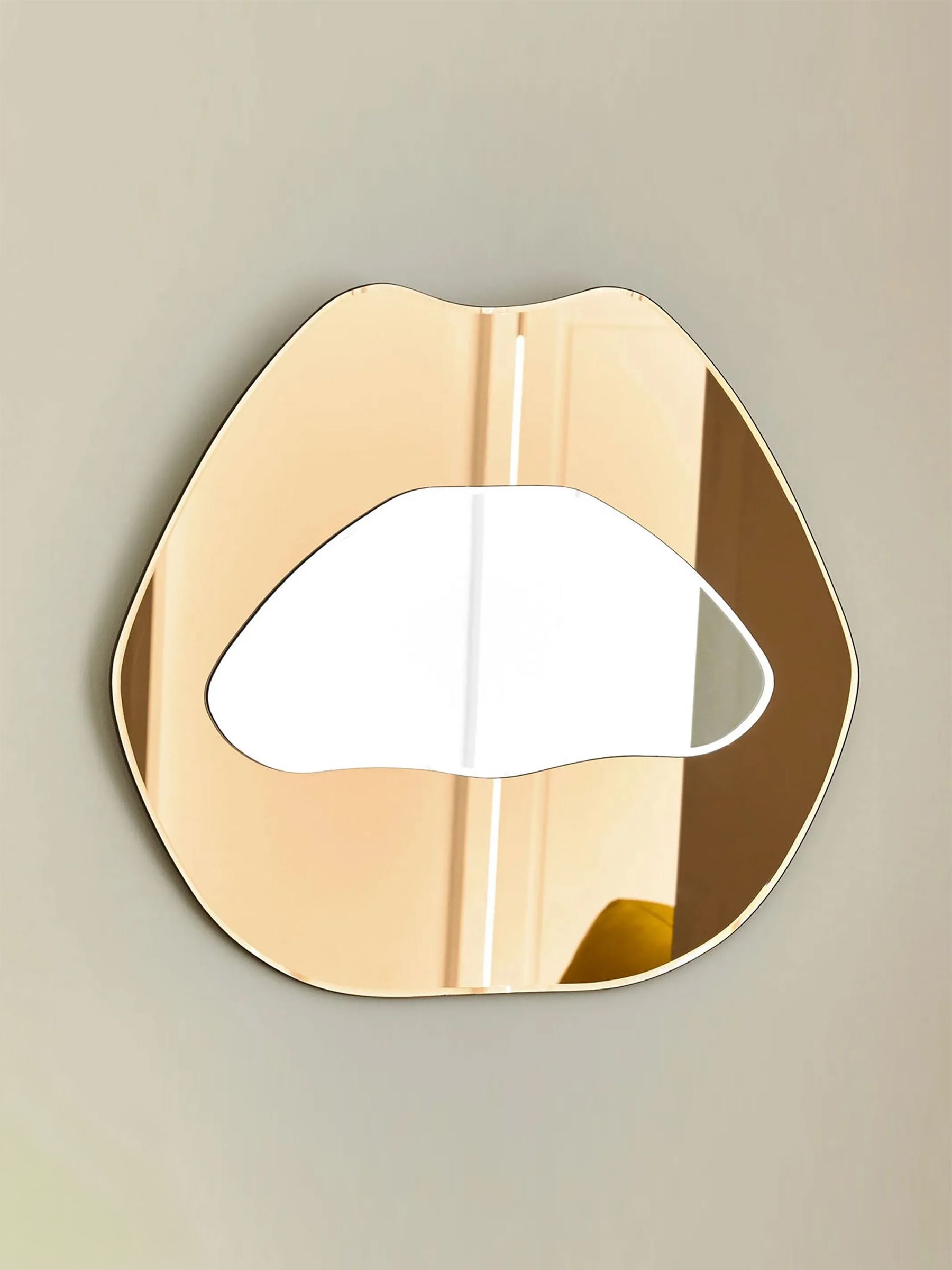Cult Furniture Gold Naomi wall mirror 60cm (British brand)