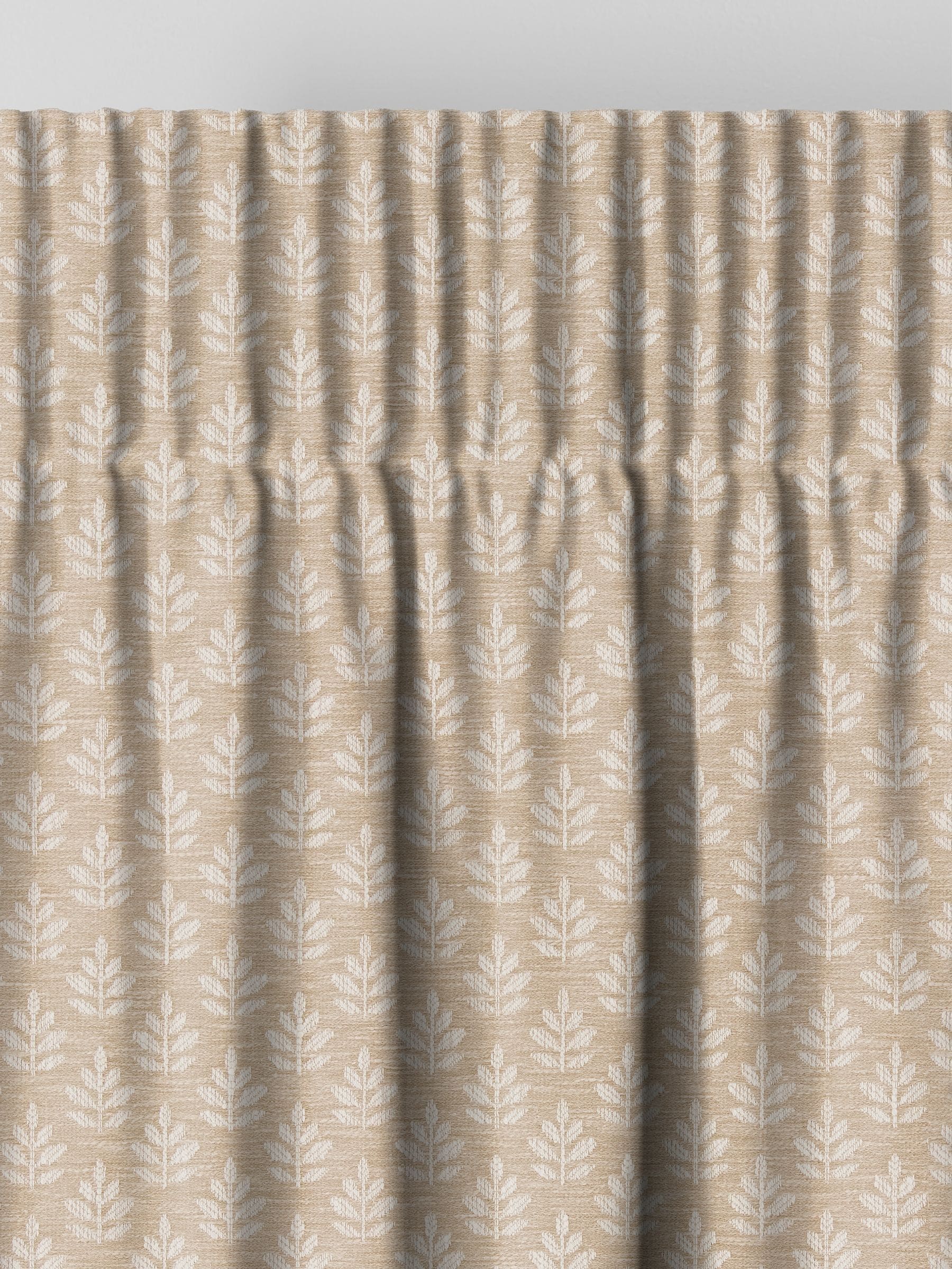 Natural Keeffe made to measure curtains floral jacquard, UK version