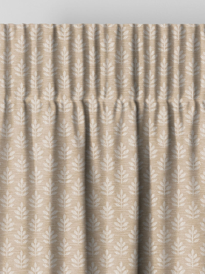 Natural Keeffe made to measure curtains floral jacquard, UK version